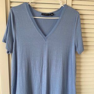 Nina Leonard Blue Shirt Size M